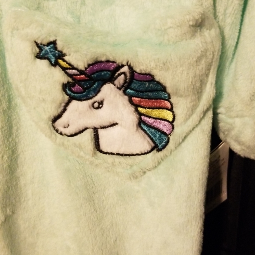 Adorable NWT Cuddle Duds Unicorn Robe Sz girls Lg - Picture 2 of 7